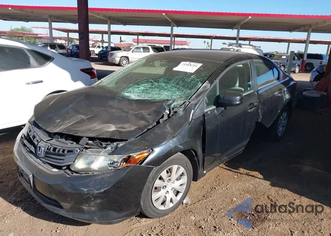 2012 Honda Civic Lx из США, поврежденный, VIN 19XFB2F59CE303258